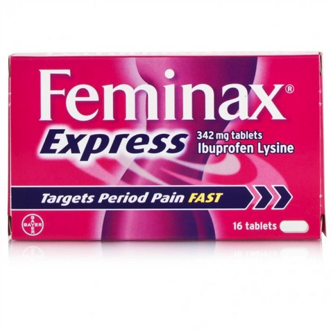 Feminax Express 342mg Ibuprofen Lysine (16 Tablets)