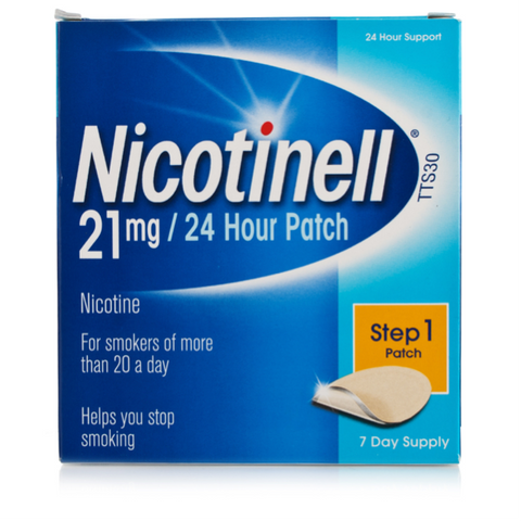 Nicotinell 21mg/24hr Patches TTS30 large (7 Patches)