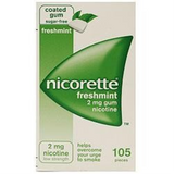 Nicorette Gum 2mg Freshmint (105 Pieces)