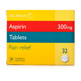 Aspirin Tablets 300mg (32 Tablets)